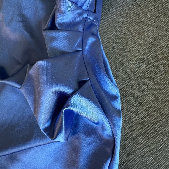 Emerald Sundae Satin Mini Dress in Blue (Macys) - Picture 3 of 12